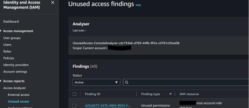 Configure IAM access analyser